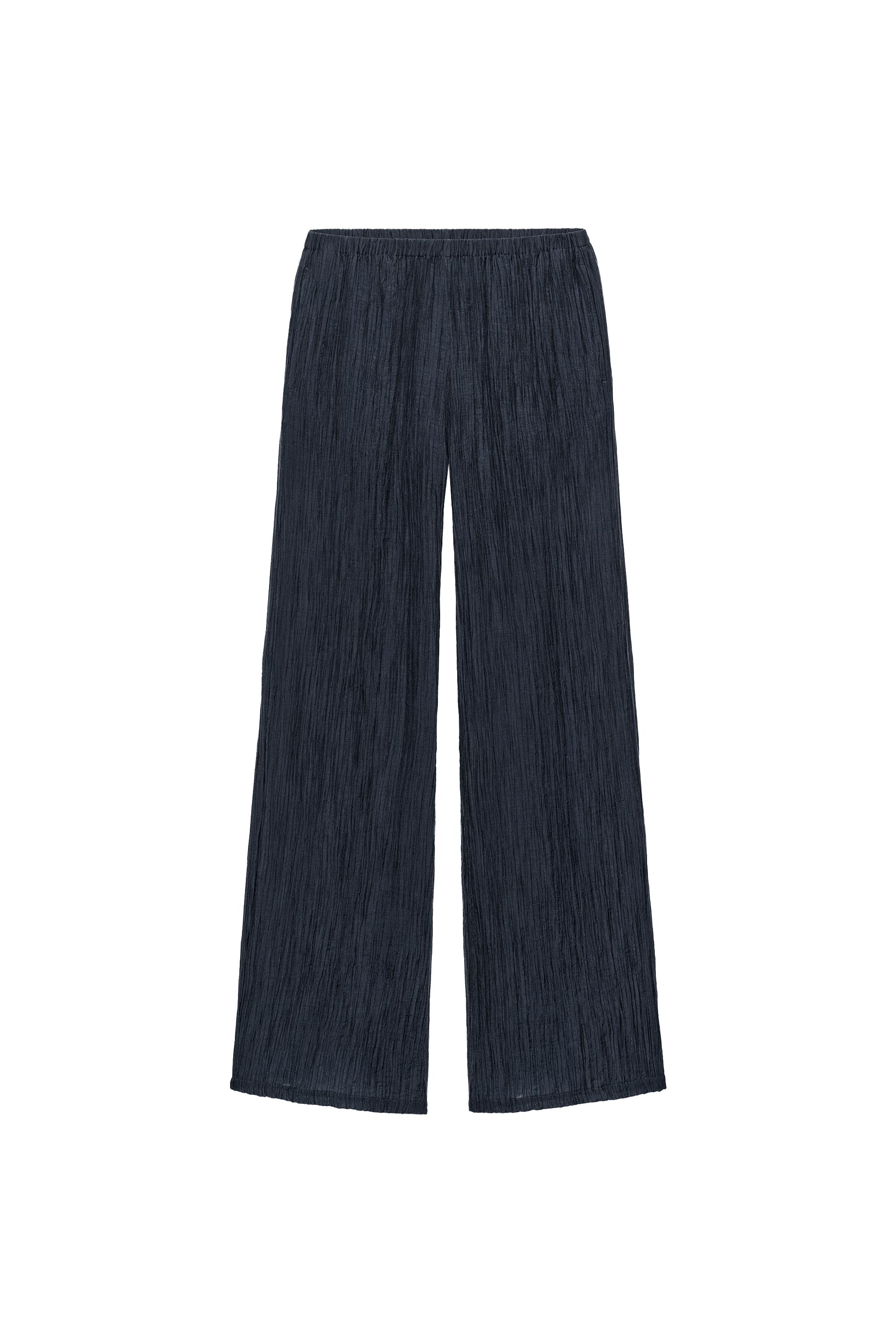 SEMI-SHEER WRINKLE LOOK PANTS